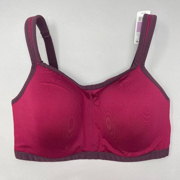 Natori Yogi Convertible Sports Bra 32D Vino Pink 731050 - Picture 1 of 12